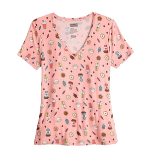 Fall Coffee Print Tee Size XL New Pumpkin Spice Latte PSL Lover Cold Brew‎ Iced